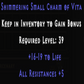 Shimmering Small Charm of Vita +16-19 Life +5 All Resistances