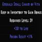 Emerald Small Charm of Vita +20 Life +11% Poison Resist
