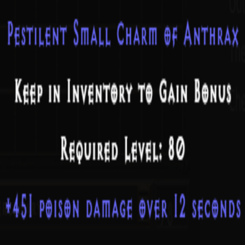 Pestilent Small Charm of Anthrax +451 Poison Damage
