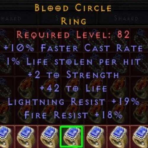 Buy D2R Blood Circle | Diablo 2 Resurrected (D2R) Item Shop - D2RGEAR