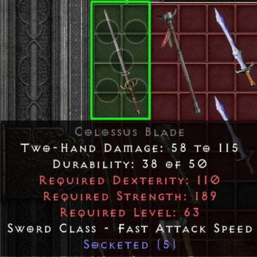 Colossus Blade 5os