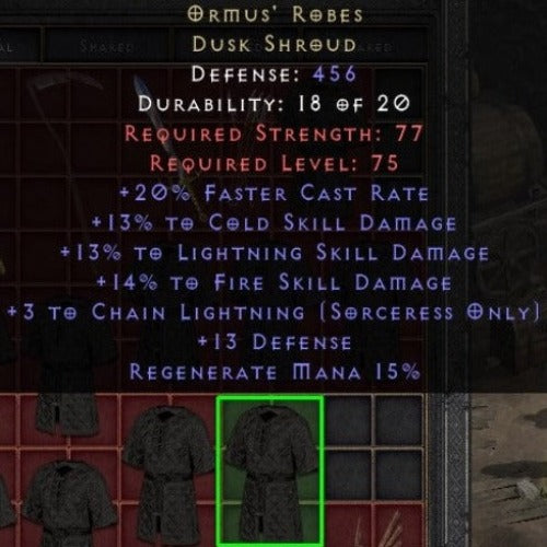 Ormus' Robes - Chain Lightning