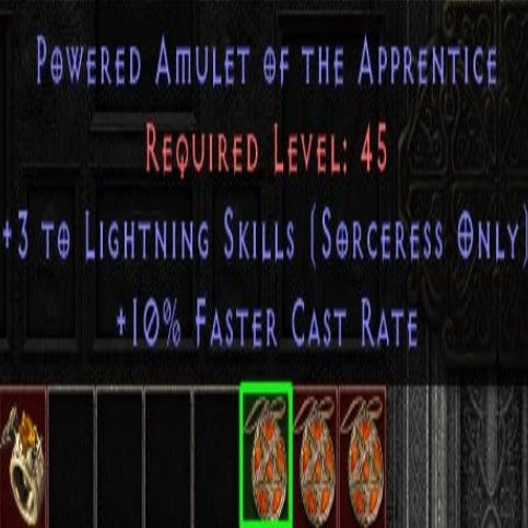 Powered Amulet of The Apprentice