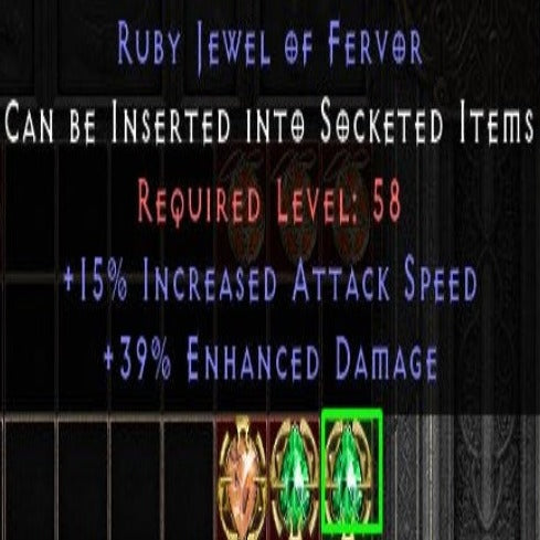 Ruby Jewel of Fervor 15 IAS 39 EDMG