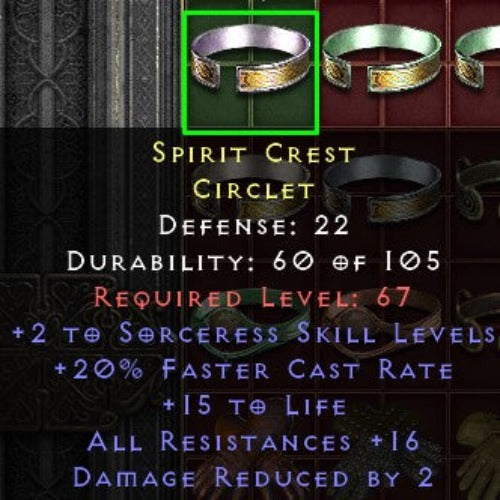 Spirit Crest 2 SS 20 FCR 15 LIFE 16 ALL RES DRby2