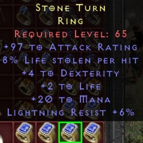 Stone Turn 97 AR 8 LS 4 DEX 2 LIFE 20 MANA 6 LR