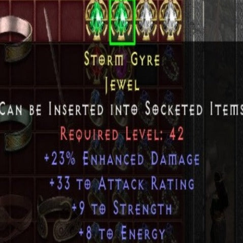 Storm Gyre 23 ED 33 AR 9 STR 8 ENERGY LVL 42