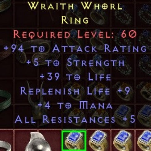 Wraith Whorl 2 94 AR 5 STR 39 LIFE 9 REP LIFE 4 MANA 5 ALL RES