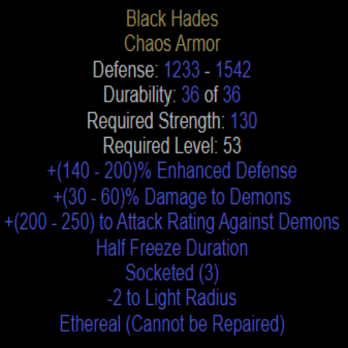 Black Hades Ethereal