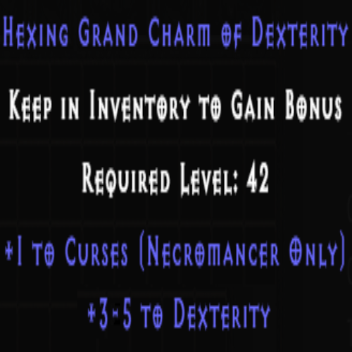 Necromancer Curses Skiller +3-5 Dexterity