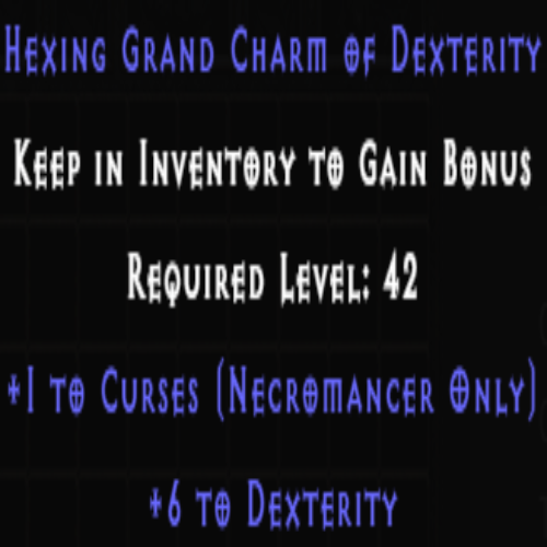 Necromancer Curses Skiller +6 Dexterity