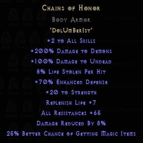 Chains of Honor Rune Pack