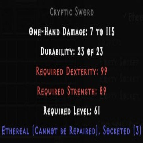 Buy D2R Cryptic Sword Ethereal 3 Sockets | Diablo 2 Resurrected (D2R ...