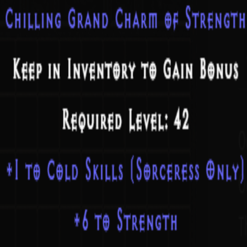 Sorceress Cold Skiller +6 Strength