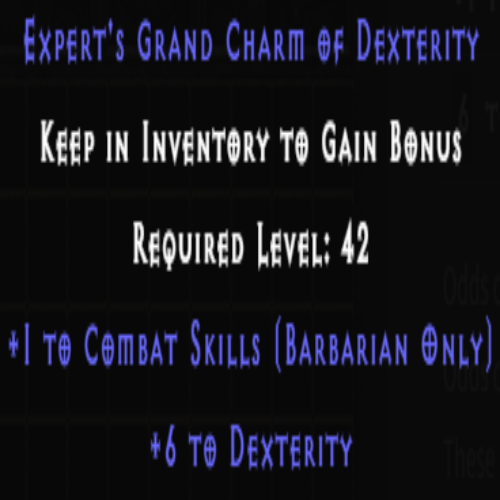 Barbarian Combat Skiller +6 Dexterity