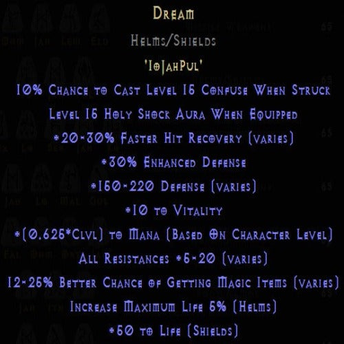 Buy D2R Dream Rune Pack | Diablo 2 Resurrected (D2R) Item Shop - D2RGEAR