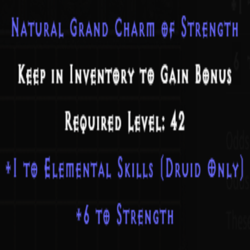 Druid Elemental Skiller +6 Strength