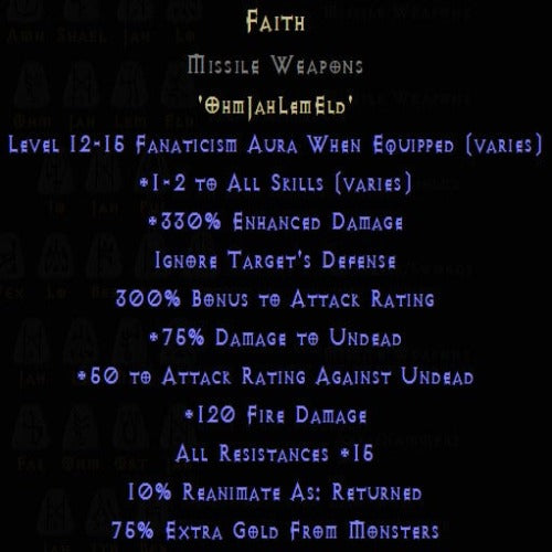 Faith Rune Pack
