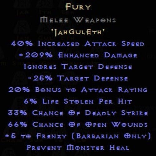 Fury Rune Pack