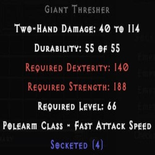 Giant Thresher 4 Sockets