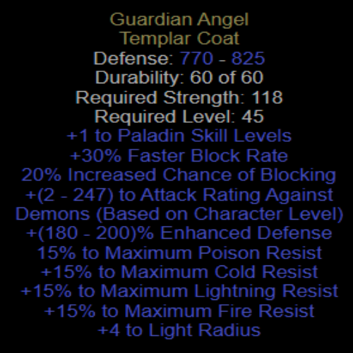 Buy D2R Guardian Angel | Diablo 2 Resurrected (D2R) Item Shop - D2RGEAR