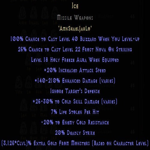 Buy D2R Ice Rune Pack | Diablo 2 Resurrected (D2R) Item Shop - D2RGEAR