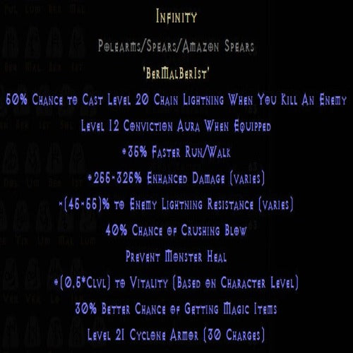 Buy D2R Infinity Rune Pack | Diablo 2 Resurrected (D2R) Item Shop - D2RGEAR