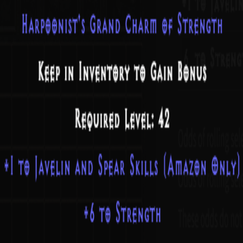 Amazon Javelin & Spear Skiller +6 Strength