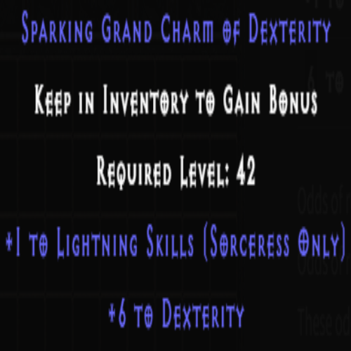 Sorceress Light Skiller +6 Dexterity