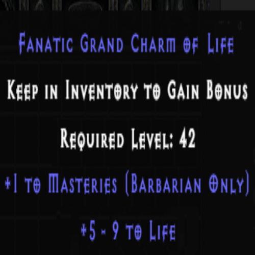 Barbarian Masteries Skiller 5-9 Life