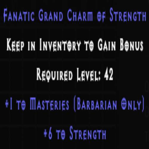 Barbarian Masteries Skiller +6 Strength