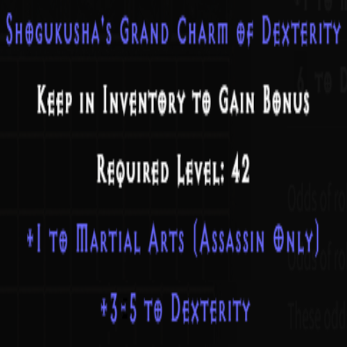 Assassin Martial Arts Skiller +3-5 Dexterity