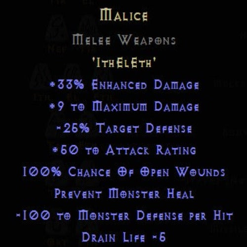 Malice Rune Pack