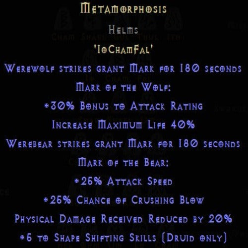 Metamorphisis Rune Pack