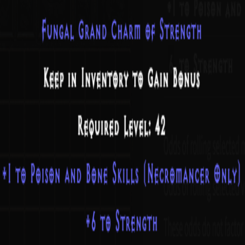 Necromancer Poison & Bone Skiller +6 Strength