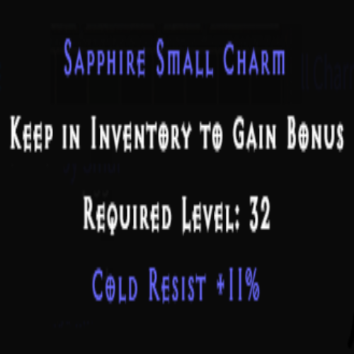 Sapphire Small Charm Cold Resist +11% (Quantity: 10)