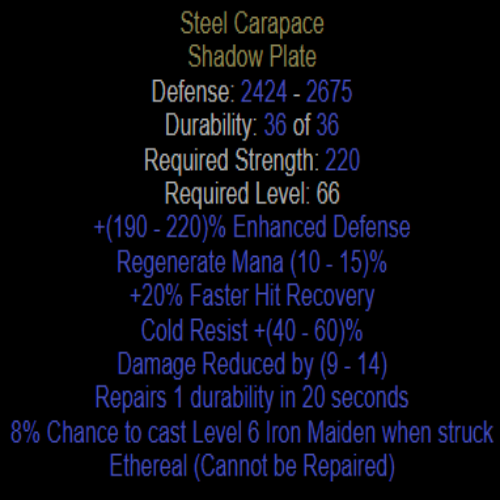 Steel Carapace Ethereal