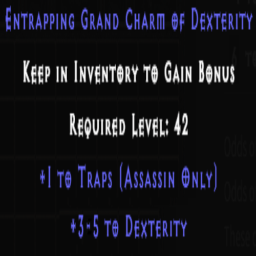 Assassin Traps Skiller +3-5 Dexterity