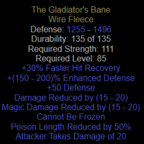 The Gladiator's Bane