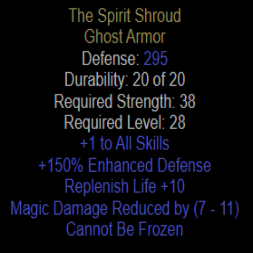 Buy D2R The Spirit Shroud Diablo 2 Resurrected (D2R) Item Shop D2RGEAR