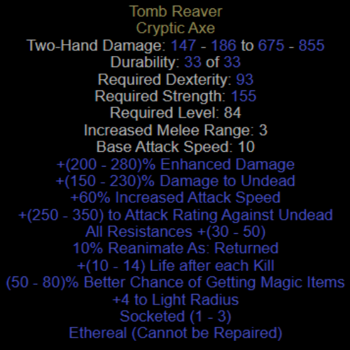 Tomb Reaver Ethereal