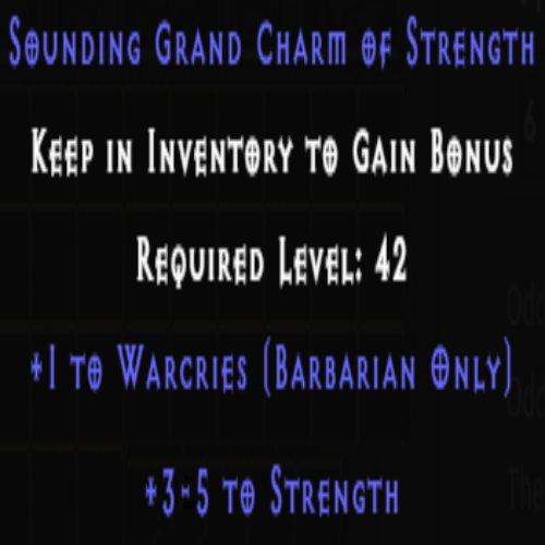 Barbarian Warcries Skiller +3-5 Strength