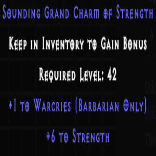 Barbarian Warcries Skiller +6 Strength