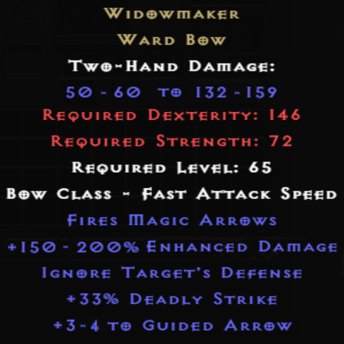 Widowmaker +3-4 Guided Arrow