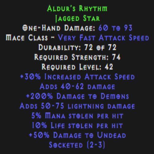 Buy D2R Aldur’s Rhythm (Weapon) | Diablo 2 Resurrected (D2R) Item Shop ...