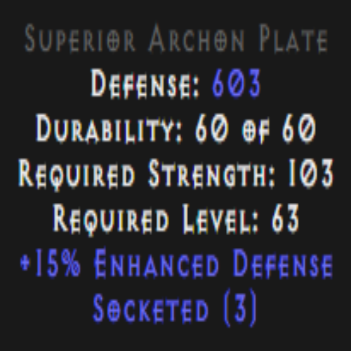 Archon Plate 15% ED 3 Sockets Description