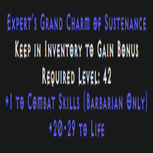 Barbarian Combat Skiller 20-29 Life Description