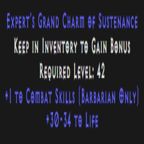 Barbarian Combat Skiller 30-34 Life Description