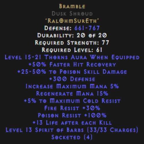 Buy D2R Armors | Rune Words | Diablo 2 Resurrected (D2R) Item Shop ...