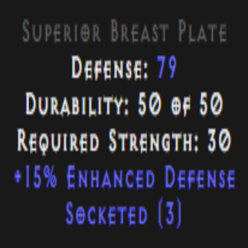 Breast Plate 15% ED 3 Sockets Description
